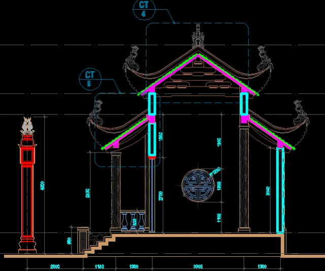  Bản Vẽ Nhà Thờ Họ File AutoCAD  3