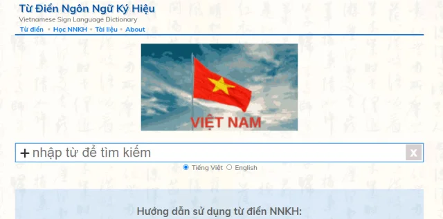  có video, hình ảnh, âm thanh (ngôn ngữ giao tiếp người điếc) 
