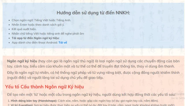  Ứng Dụng Tra Từ và Học Ngôn Ngữ Ký Hiệu  2