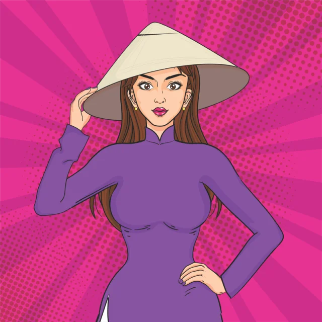  File Vector Áo Dài Việt Nam Corel Ai  12