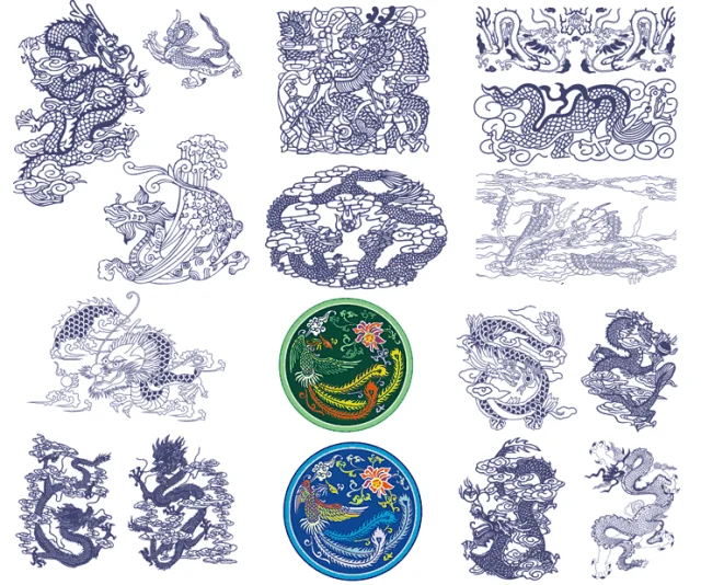 File vector vẽ Con Rồng Corel 13 File vector vẽ Con Rồng Corel 13
