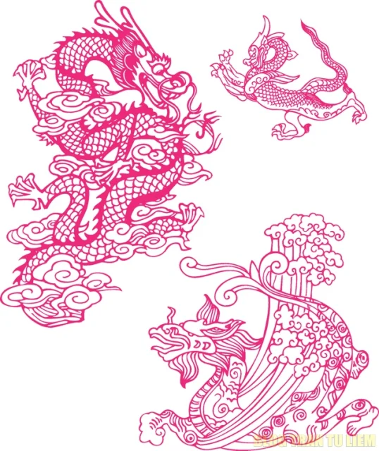 File vector vẽ Con Rồng Corel 6 File vector vẽ Con Rồng Corel 6